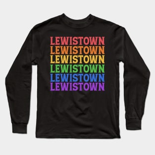 LEWISTOWN COLORFUL CITY Long Sleeve T-Shirt